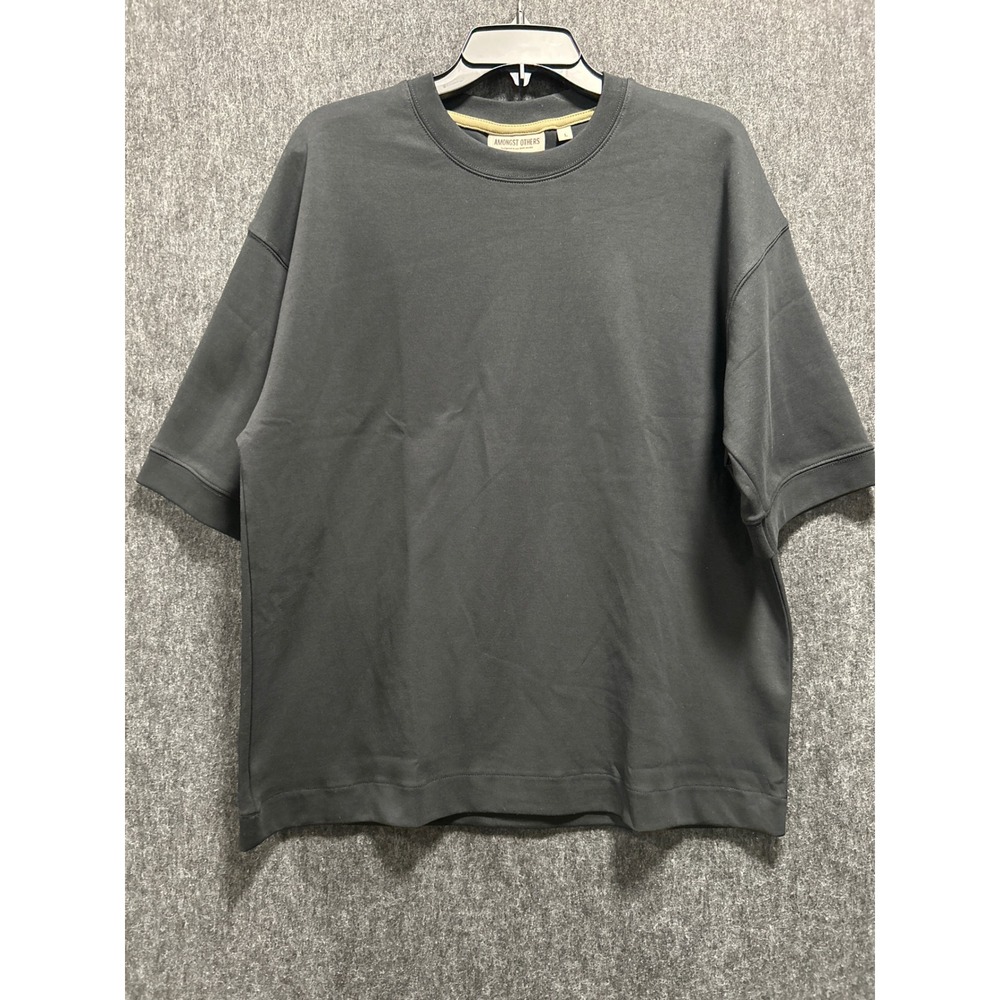 Amongst Others Short Sleeve Sweatshirt Mens Large Black Boxy Fit